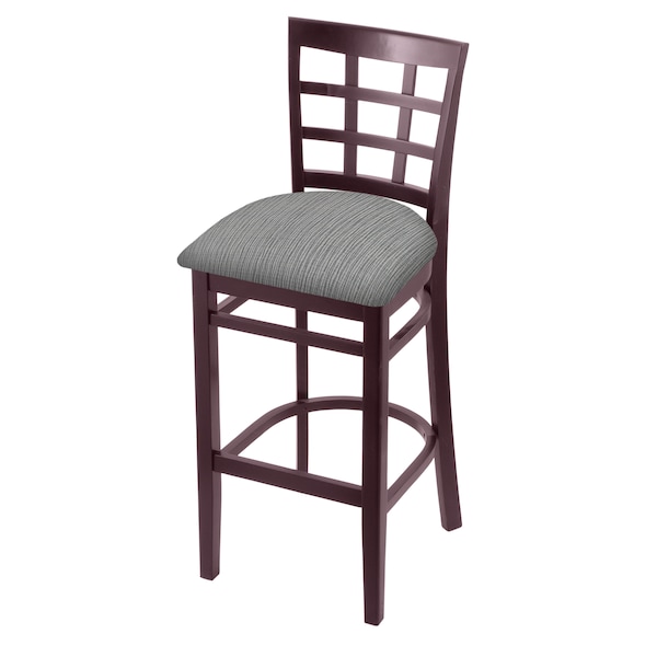 25" Counter Stool, Dark Cherry Finish, Graph Seat
